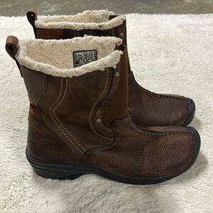Keen Chester Brown Leather Winter Boots Size 10/11